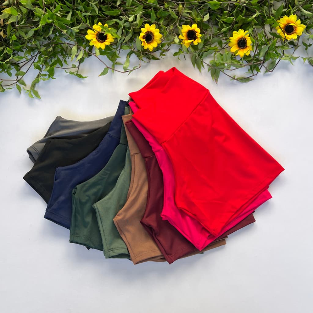 Short Suplex Feminino Cintura Alta Bermuda Academia Moda Fitness para Treino e Caminhada