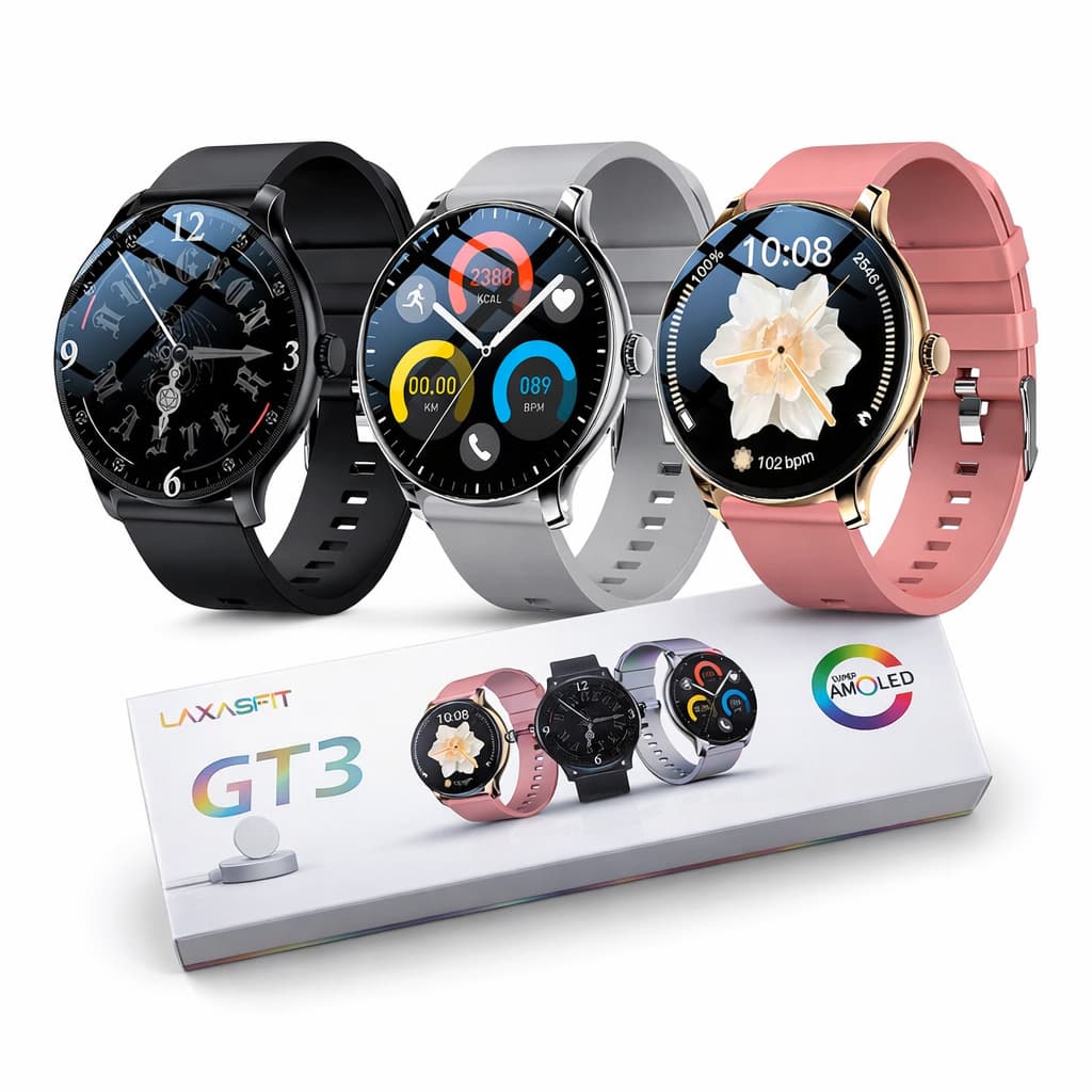 Smartwatch Gt3 Amoled Chamadas Notificações Esportivo Amoled Relogio Inteligente Lançamento