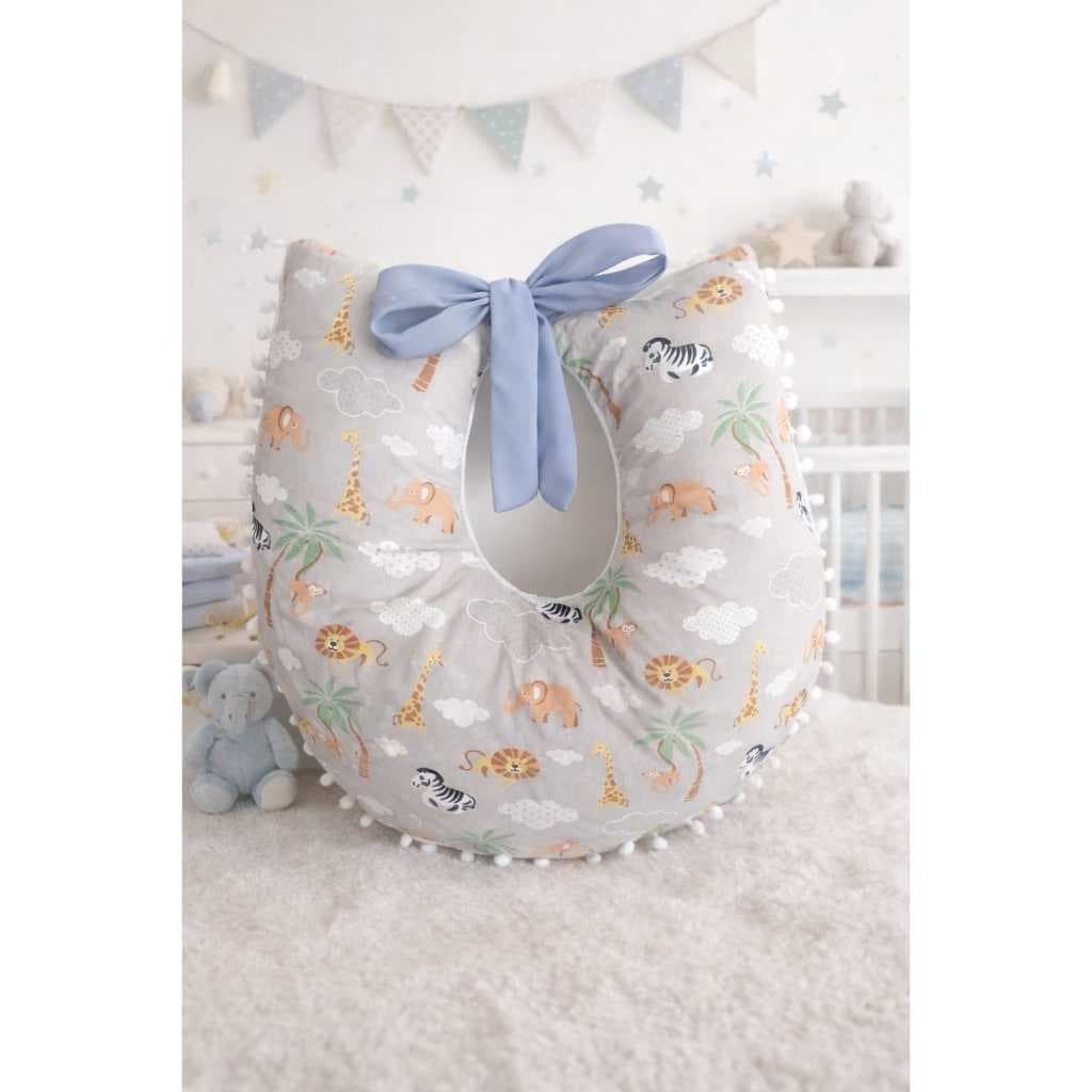 Almofada Amamentação para Grávida Tamanho Grande Enchimento Removível