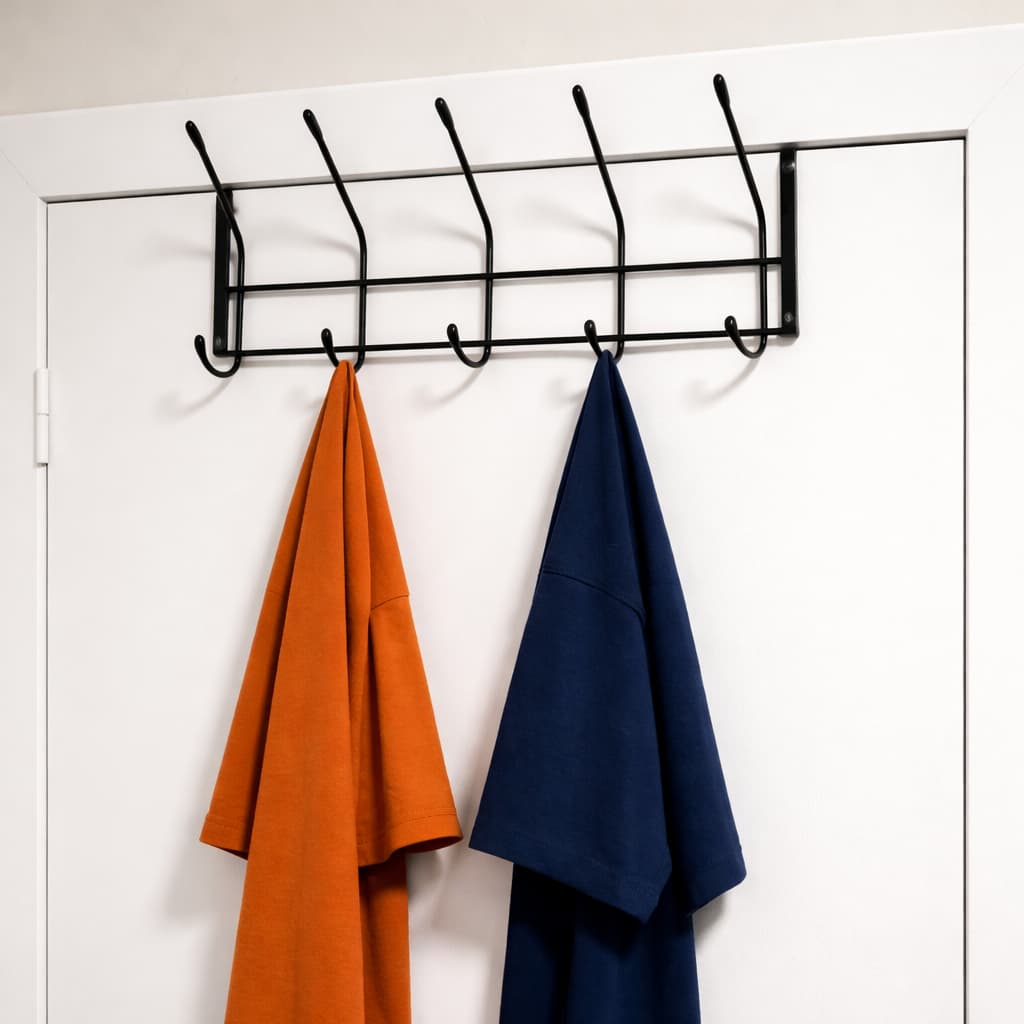 Cabideiro Porta 12 Ganchos Organizador Multiuso Para Roupas Acessorios