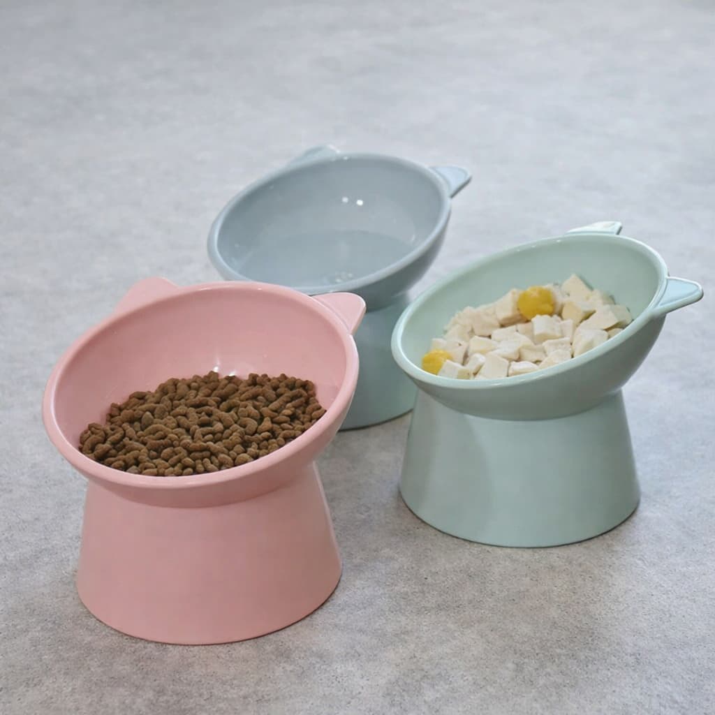 Comedouro Bebedouro Elevado Pet Ergonômico Gato Cachorro Anti Engasgo