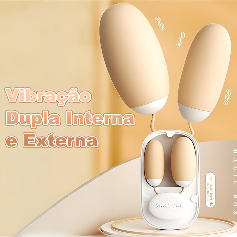 Vibrador Feminino com Sucção Dupla e Vibração | Estimulador Clitoriano 12 Modos USB
