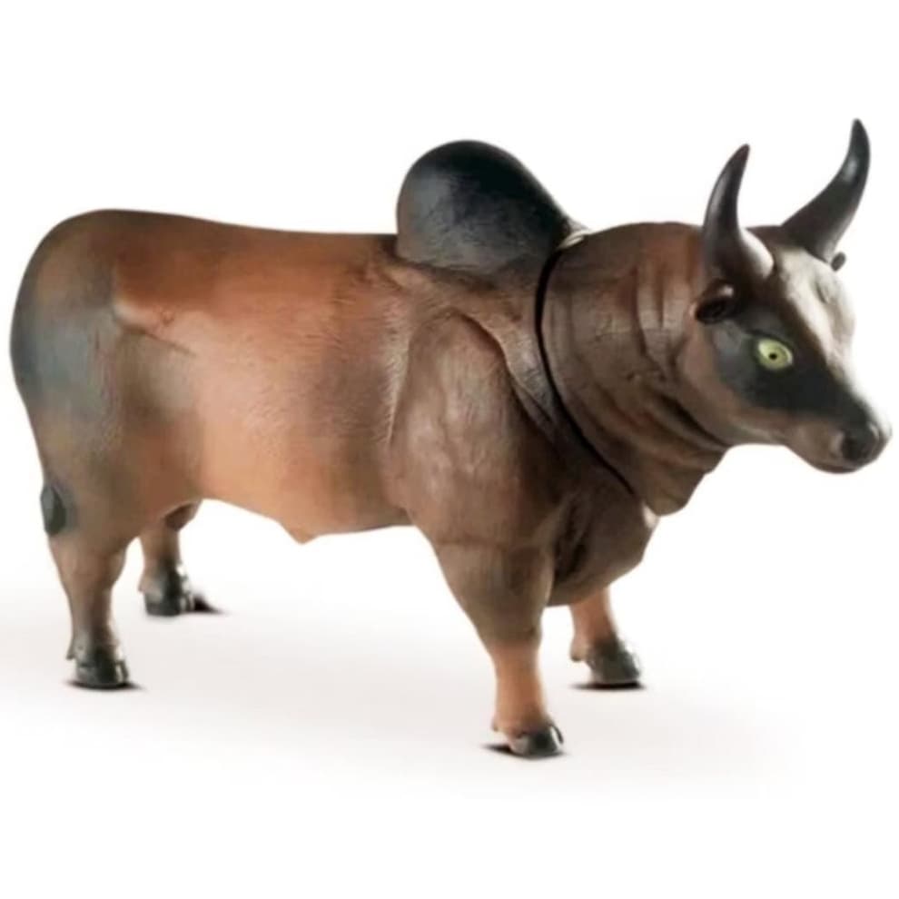 Brinquedo Boi Touro Em Vinil Farm Animais Da Fazenda Bee Toys