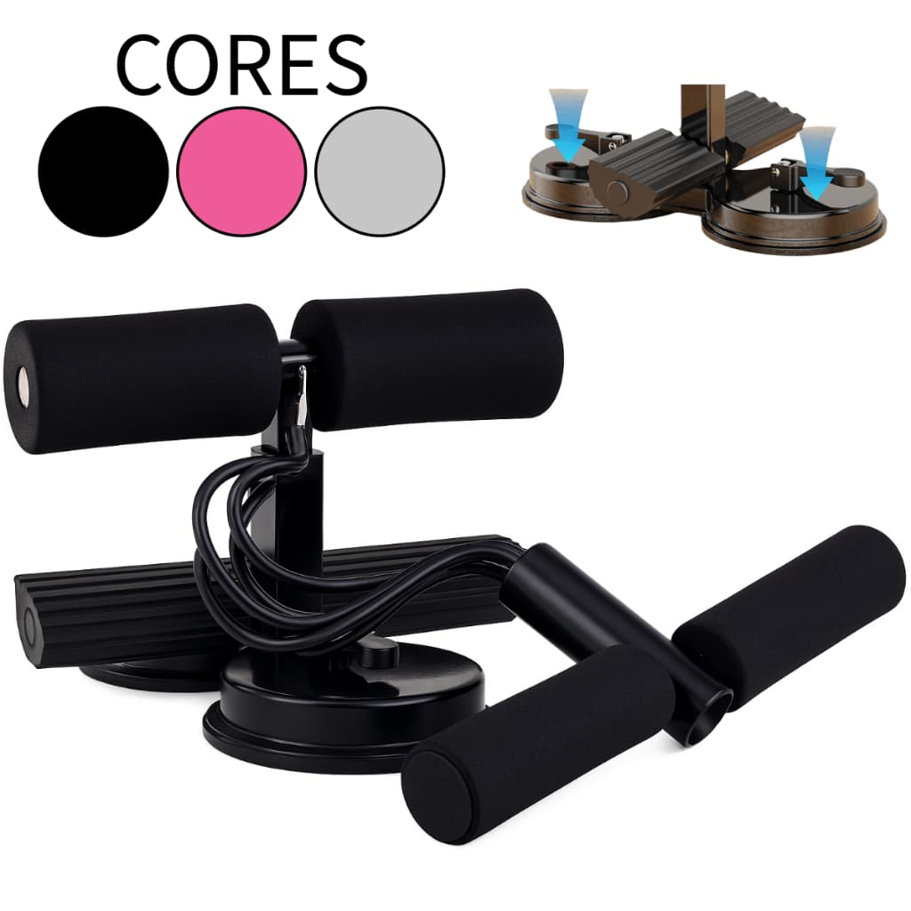 Aparelho Abdominal Com Ventosa Ajustável 3 Níveis Academia Em Casa Portátil Compacto Profissional