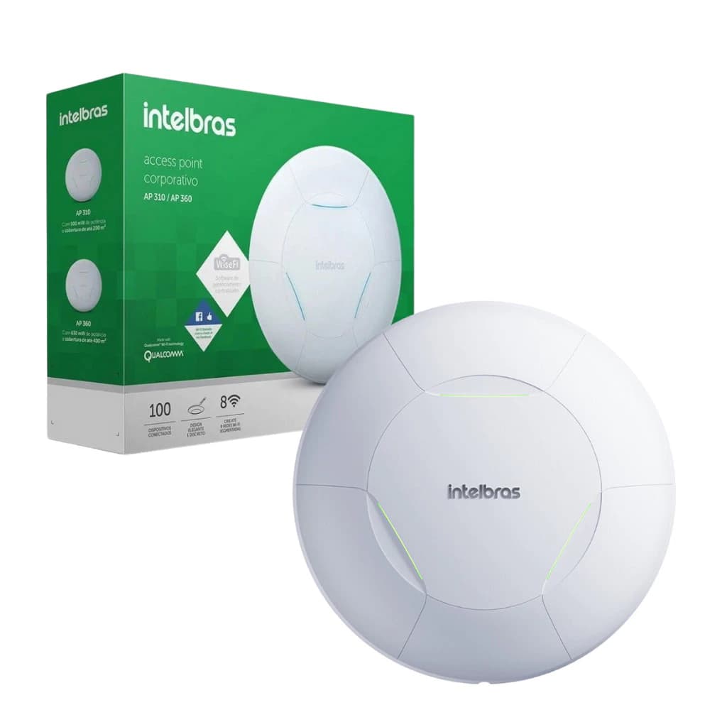 Roteador Access Point Corporativo Ap 310 Wi-fi Intelbras Gerenciamento Empresarial Teto Parede