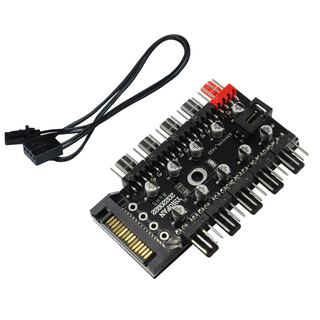 Hub Multi Fan para 10 Coolers 4 Pinos PWM