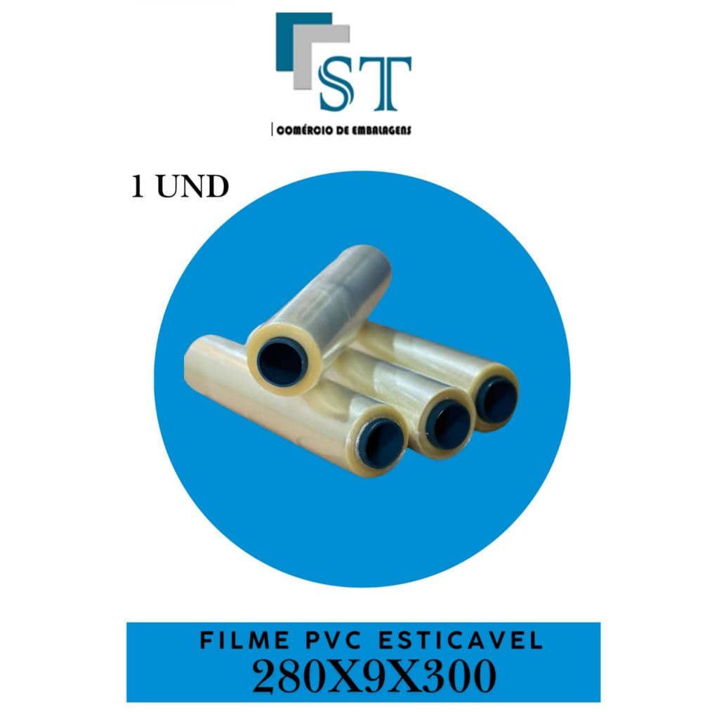 BOBINA PLASTICO FILME PVC ESTICÁVEL 280x300