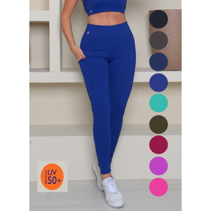 LEGGING C/ BOLSO POLIAMIDA GROSSA UV50+ REF:032