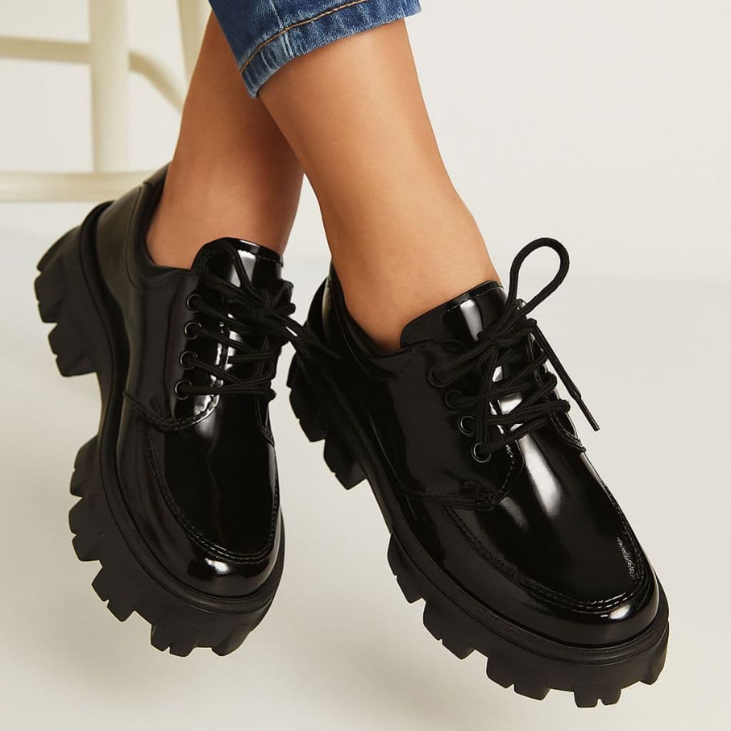 Sapato Mocassim Tratorado Feminino Calce Facil Oxford Veniz