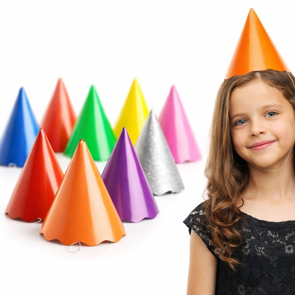 Chapéu de Aniversário Festa Infantil Chapéuzinho de Aniversário Diversas Cores