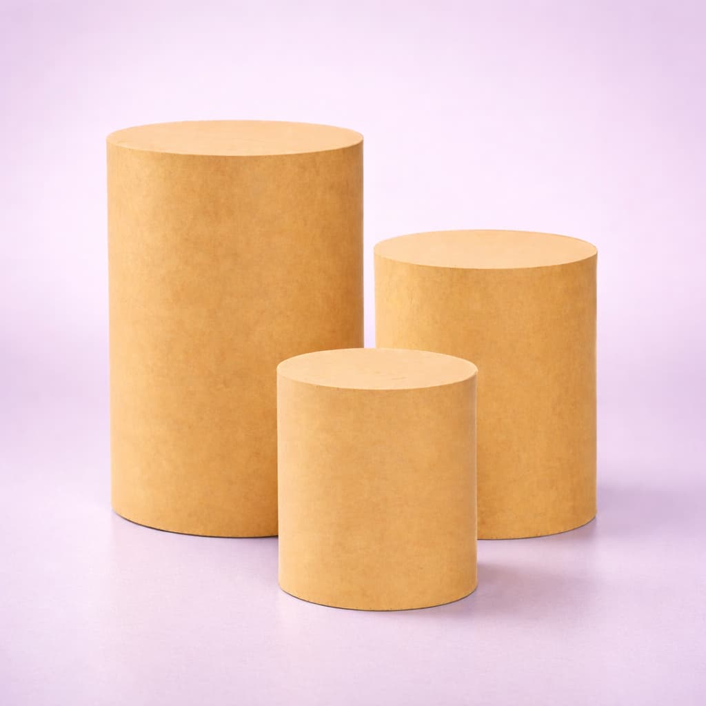 Kit Trio Cilindros Reforçados MDF Decoração Festa Aniversário Eventos Casamento Pegue e Monte