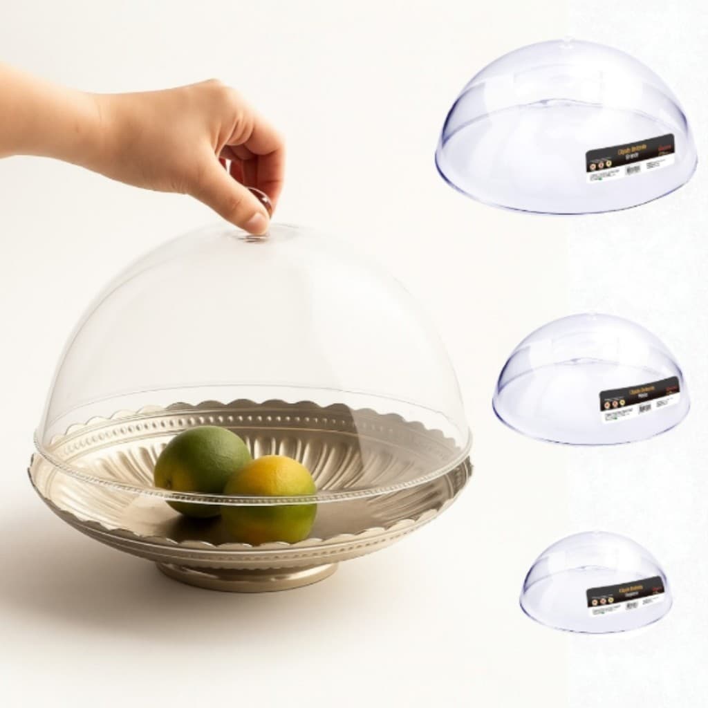 CUPULAS  P, M, G Tampa Acrílico Cristal para Bolos e Tortas, Opção P, M,G, Protetor Cobre Alimentos