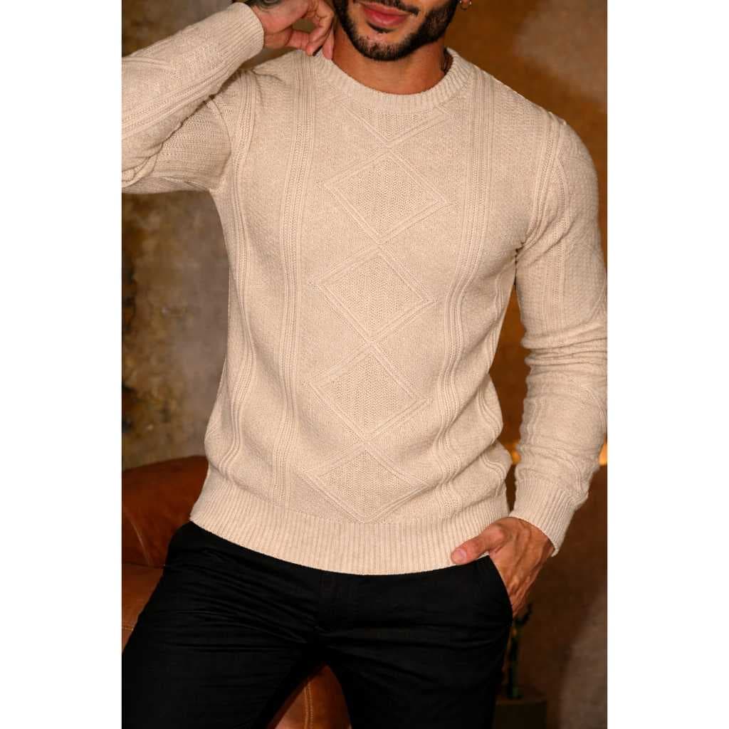 Sueter tricot blusa masculina de frio alta qualidade outono inverno manga longa dia dos pais