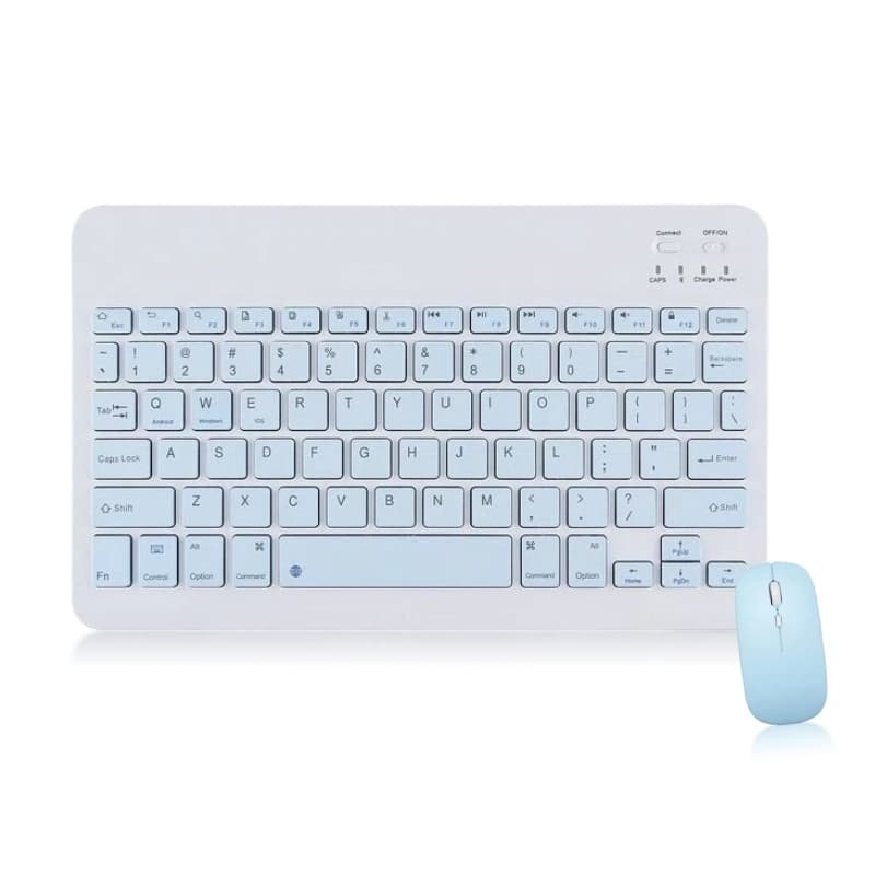 KIT Teclado e Mouse sem fio Bluetooth recarregável- Compatível Com Smartphones/Notebook/Tablet/Ipad
