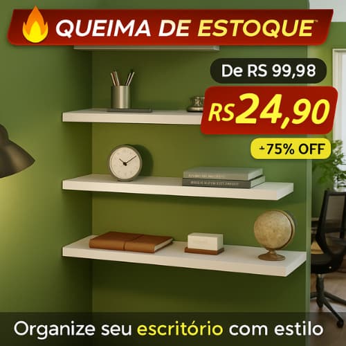 Kit 4 Prateleiras Brancas Multiuso - Ideal Para Quarto, Banheiro, Sala, Escritório Casa Bella