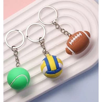 12Chaveiro 3D Esportivo – Tema Esportes, Perfeito para Recompensa Escolar e Brindes