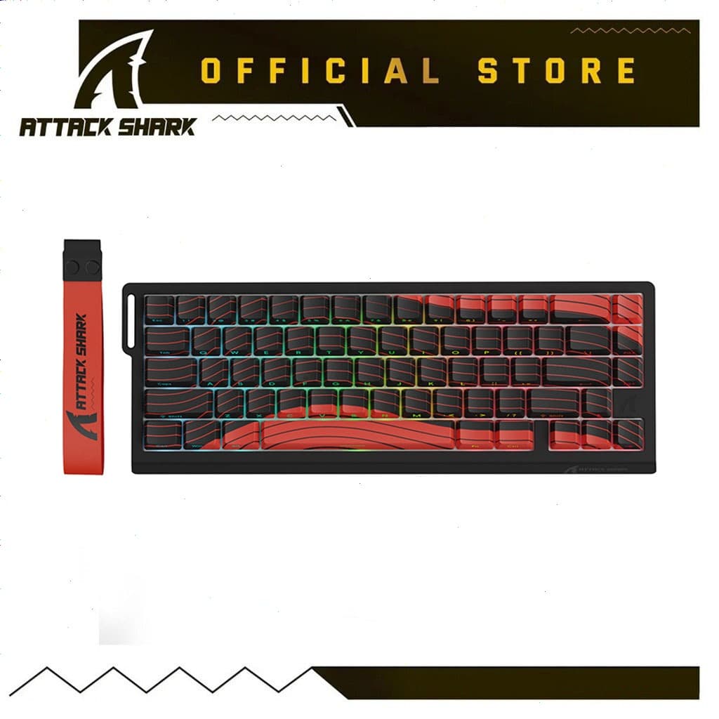 ATTACK SHARK X68PRO HE Wireless Rapid Trigger Keyboard Magnetic Switch 60% Tri-Mode Wireless 8KHz Magnetic Keyboard