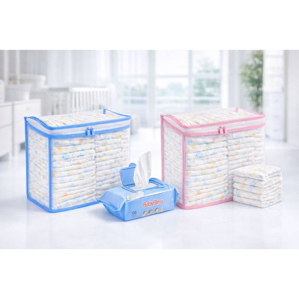 Kit 2 Nécessaire Organizador Bolsa Mala Saída Maternidade Porta Fralda