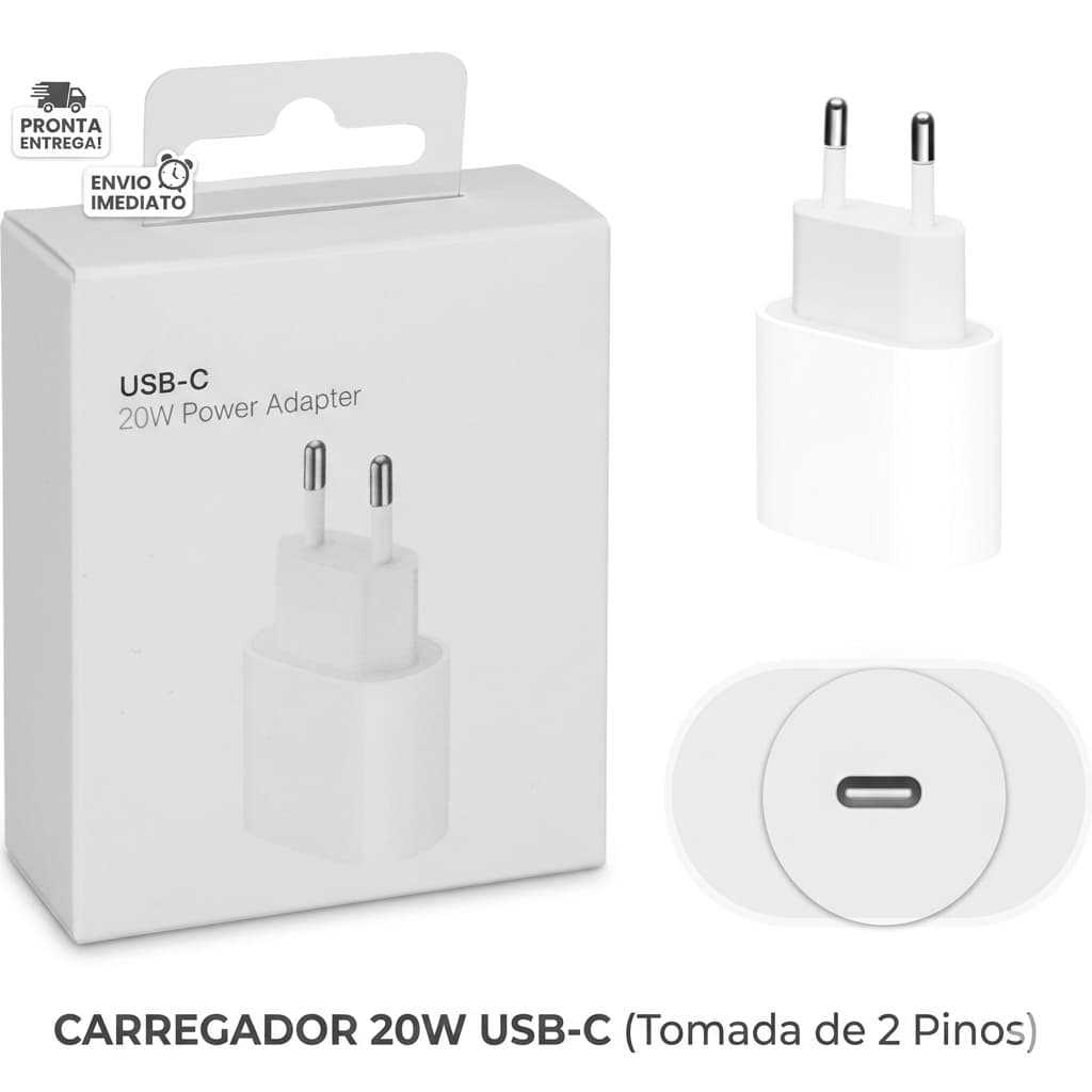 Kit Carregador Turbo Lightning De iPhone Fonte com Cabo Carregamento Rápido 1m PD 20w - Promoção