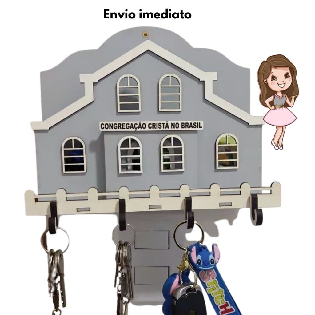 Porta chave e carta CCB em mdf