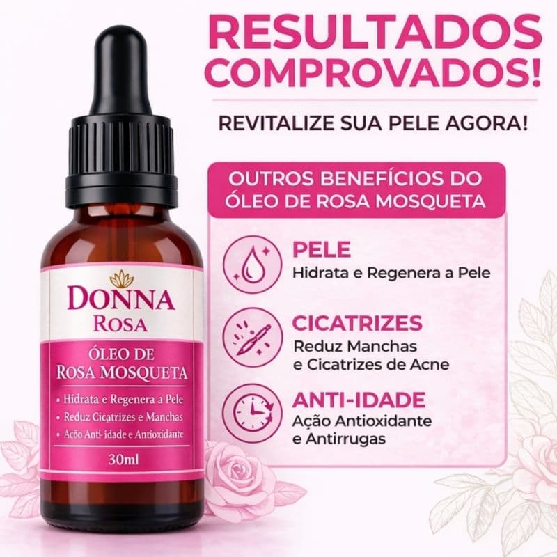 Óleo Vegetal de Rosa Mosqueta 100% Puro 30ml – Rubiginosa