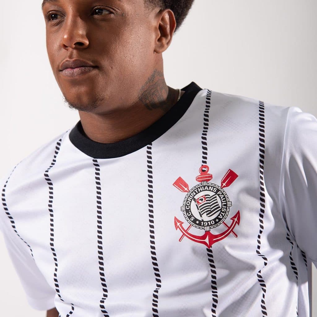 Camisa Corinthians Povo Branca Masculina Oficial