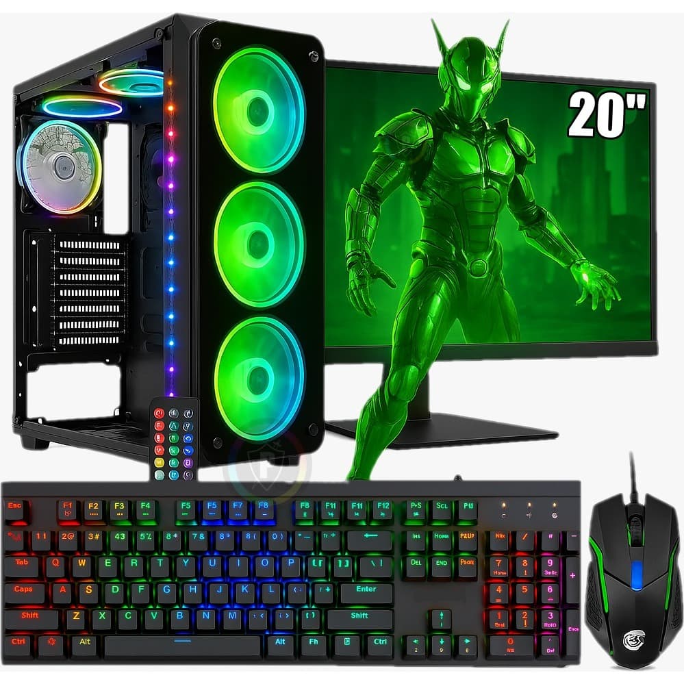 Pc Gamer RGB Completo Intel Core I7 3.6ghz / GeForce GTX 4gb Ddr5 / 16gb Ram / Ssd 480gb