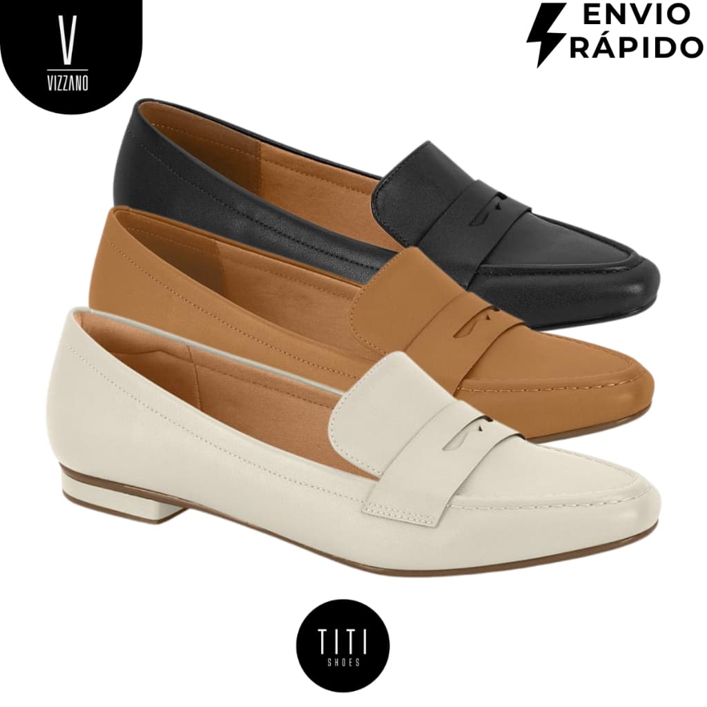 Mocassim Feminino Vizzano Original Social Elegante Confortável