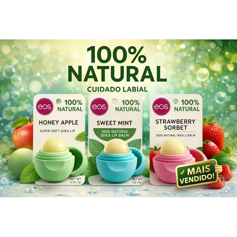 Hidratante Labial | Lip Balm | 100% Natural | EOS| Original