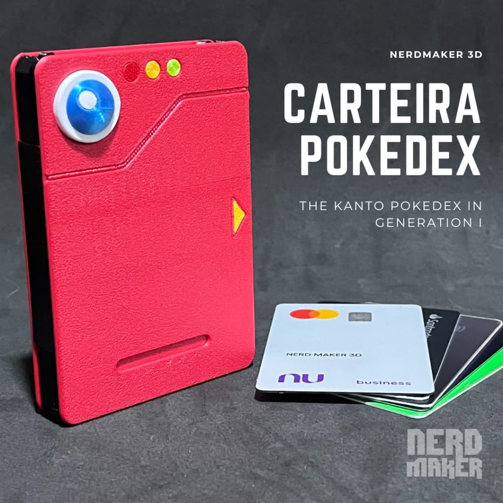 Carteira Porta Cartões - Pokedex Edition