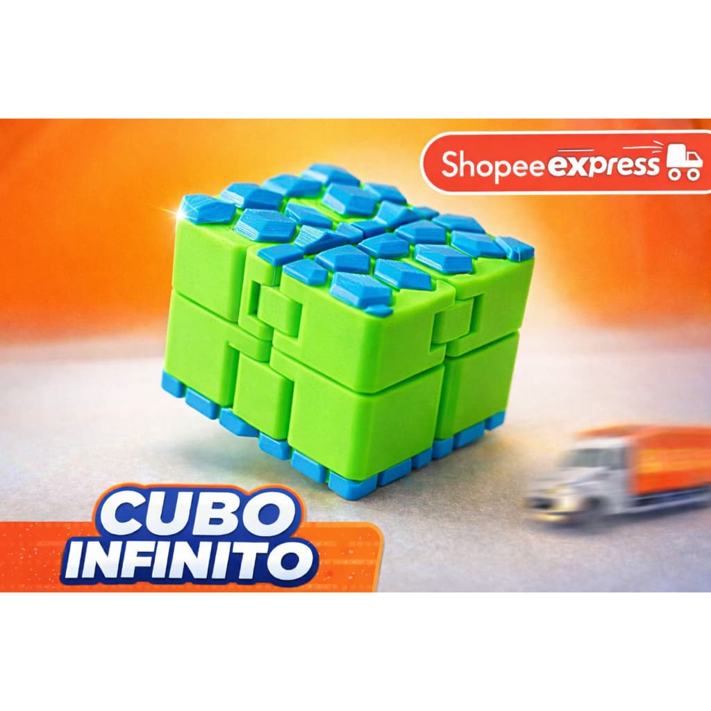 Fidget Toy Infinity Cube Cubo Mágico Infinito AntiEstresse