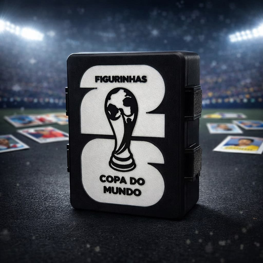 Caixa para Figurinhas da Copa do Mundo | Organizador de Figurinhas Futebol