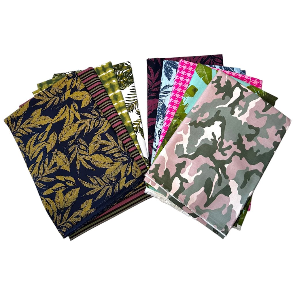 Tecido Brim Estampado 3kg Sortido – Roupas, Costura, DIY e Decoração 🧵✨