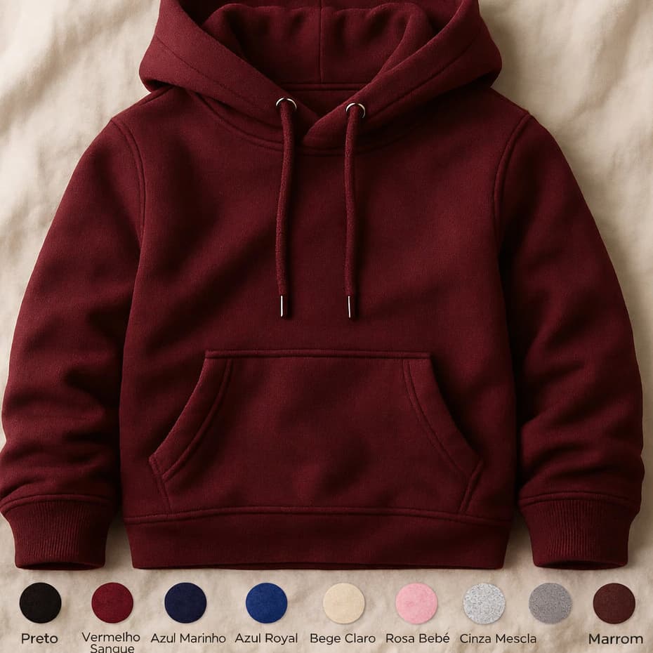 Agasalho Infantil Moletom Confortável e Flanelado Várias Tamanhos e Cores Algodão Premium