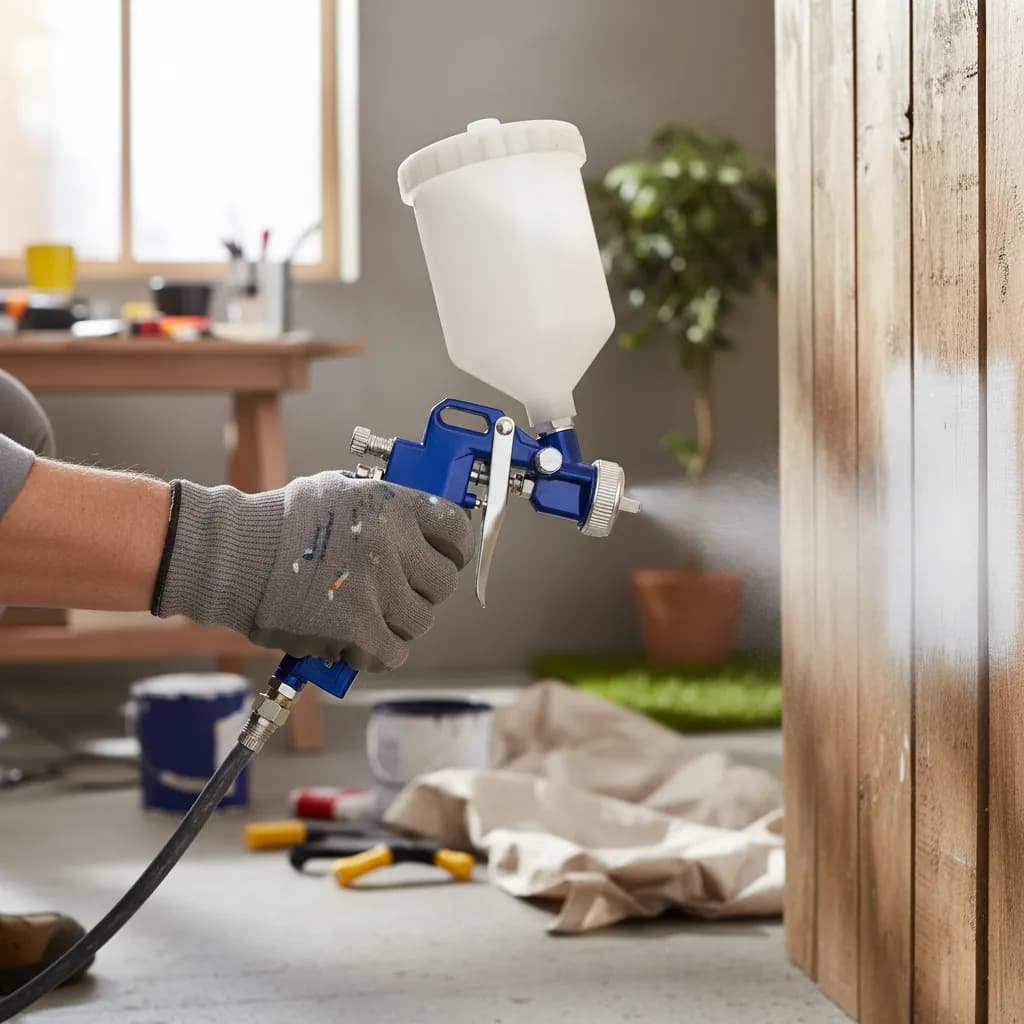 Pistola Pintura Convencional Gravidade Tanque Alto 600ml Bico 1,5mm