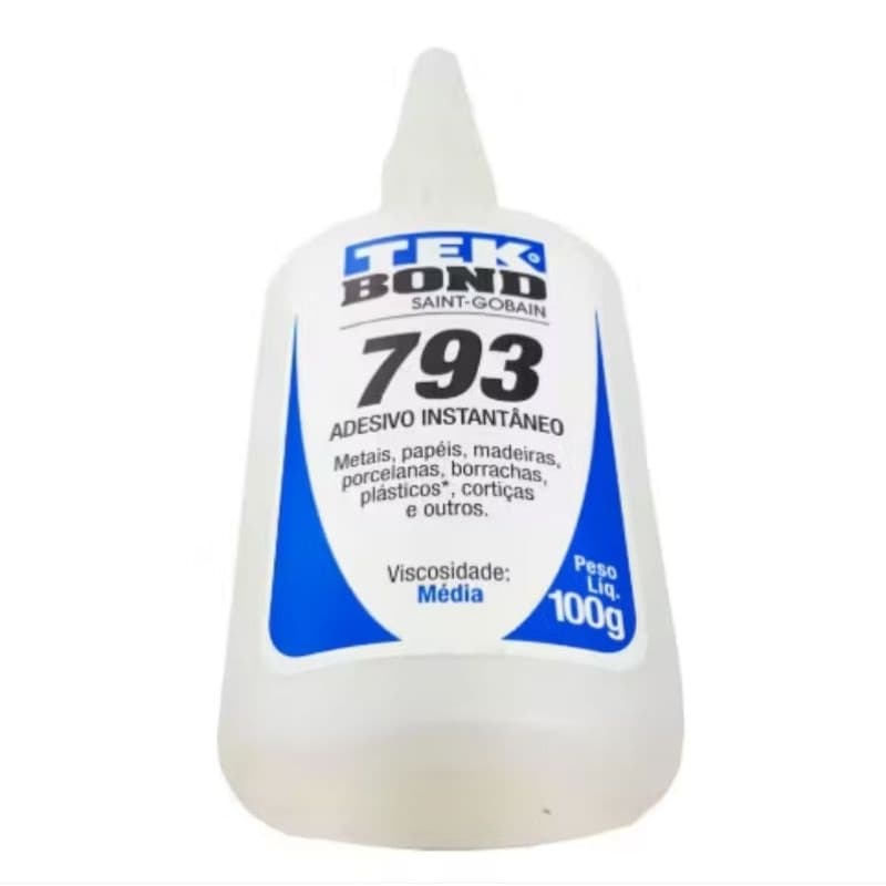 Adesivo Instantâneo Tekbond 100g - Multiuso, Alta Viscosidade, Cura Rápida