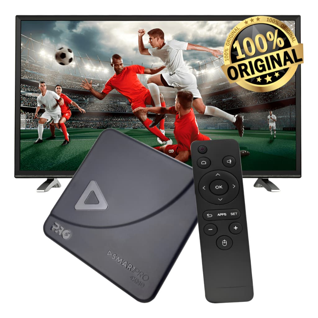 SmartPRO 4K HD Streaming player Transforma sua TV em Smart TV Proeletronic