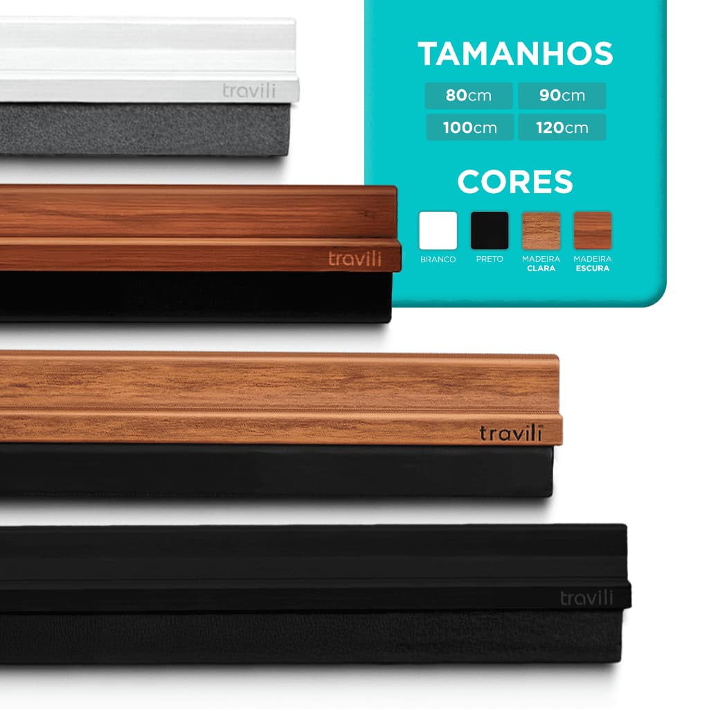 Protetor Veda Porta Adesivo Rodo Anti Ruído Inseto Impermeável