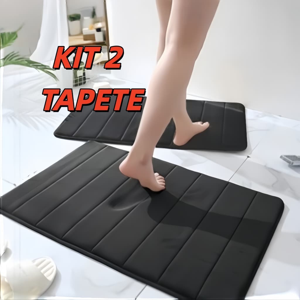 Tapete Soft Macio Antiderrapante Banheiro Sala e Quarto Super Absorvente