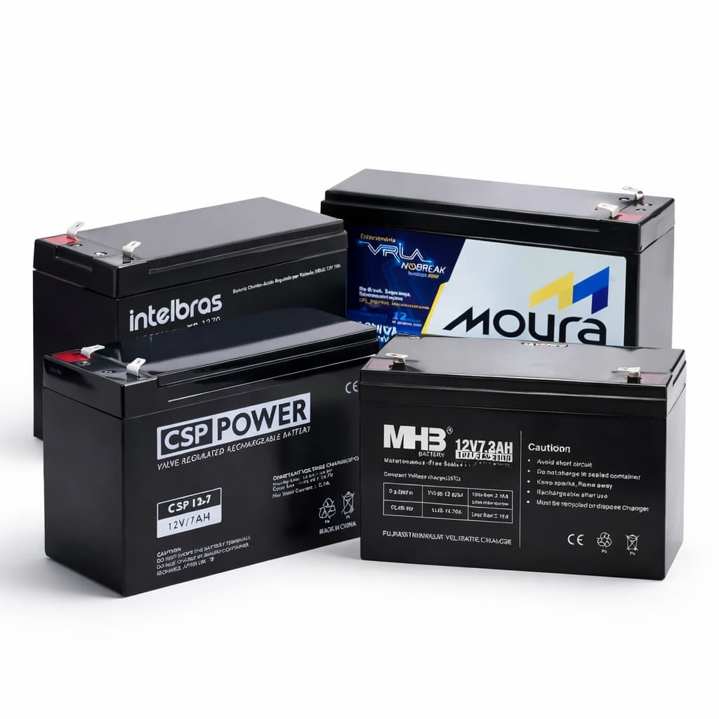 Bateria12v7ah/Nobreak, Sistemas de Alarme, Cerca Elétrica, Iluminação de Emergência