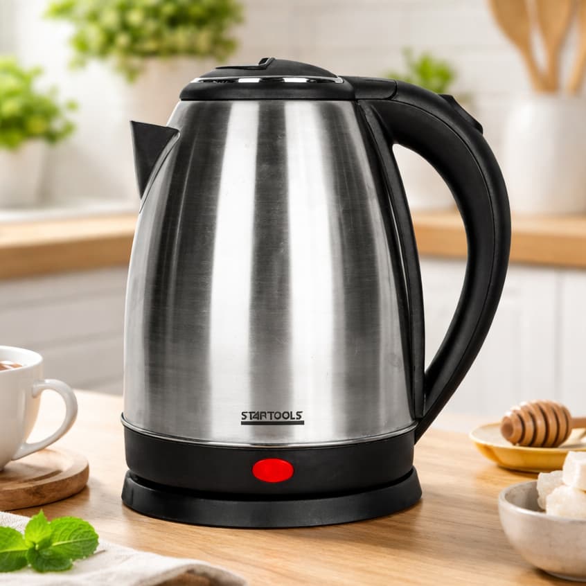 Chaleira Elétrica 2 Litros Inox 1500W Jarra elétrica bule com Tampa Desligamento Automático Café Chá Chimarrão