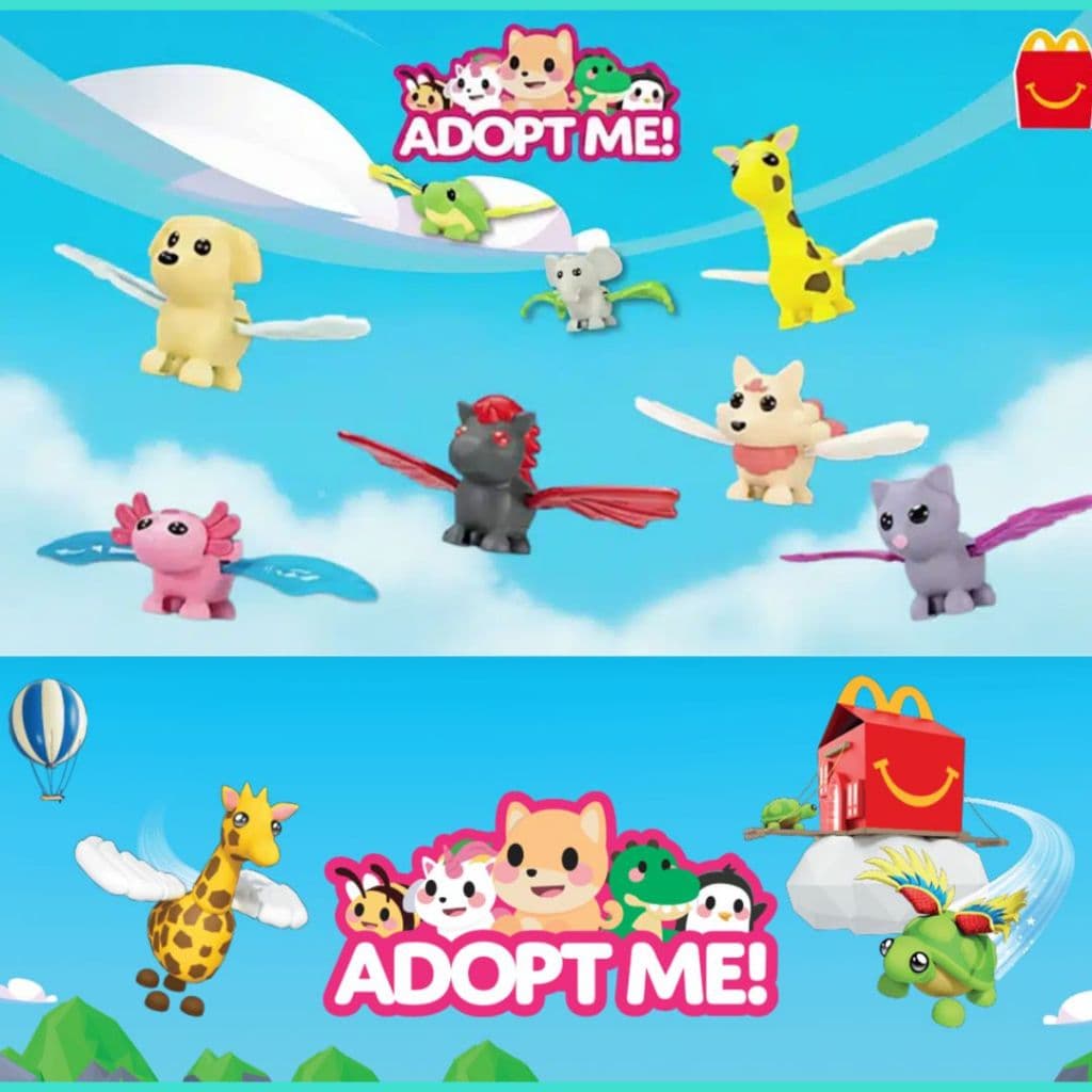 Brinquedos Adopt Me! Roblox  Mc Donald's 2026 Lacrados Mc Lanche Feliz