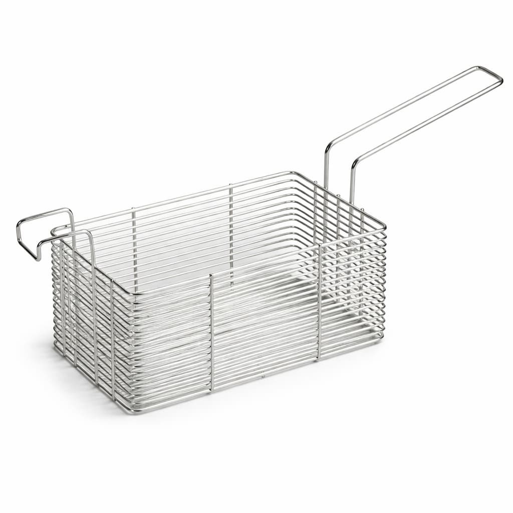 02 Cestos Fritura Para Fritadeira Água E Óleo 26x13x10 (KIT)