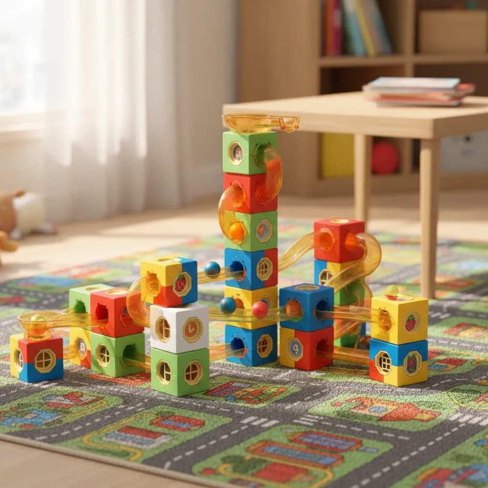 Bloco Magnético 111 Peças Tubos  Brinquedo STEM Presente Desenvolvimento Infantil Laune Haus