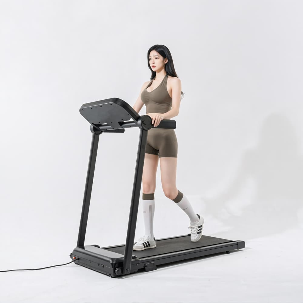 Esteira Inteligente 8 Velocidades Tapete Largo 110cm Bluetooth APP Tela Grande 12Amortecedores Inclinação Ajustável Casa