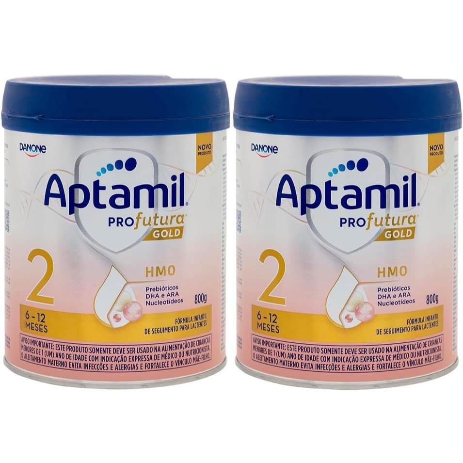 2 Latas Aptamil Profutura Gold 2 800g - 6-12 meses EQ.1