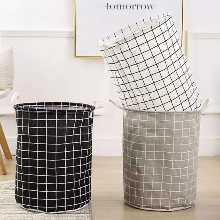 1/2/3pcs Cesto De Roupa Suja Dobrável À Prova D'água De-Caixa De Armazenamento De Brinquedos Para Banheiro E Organizado