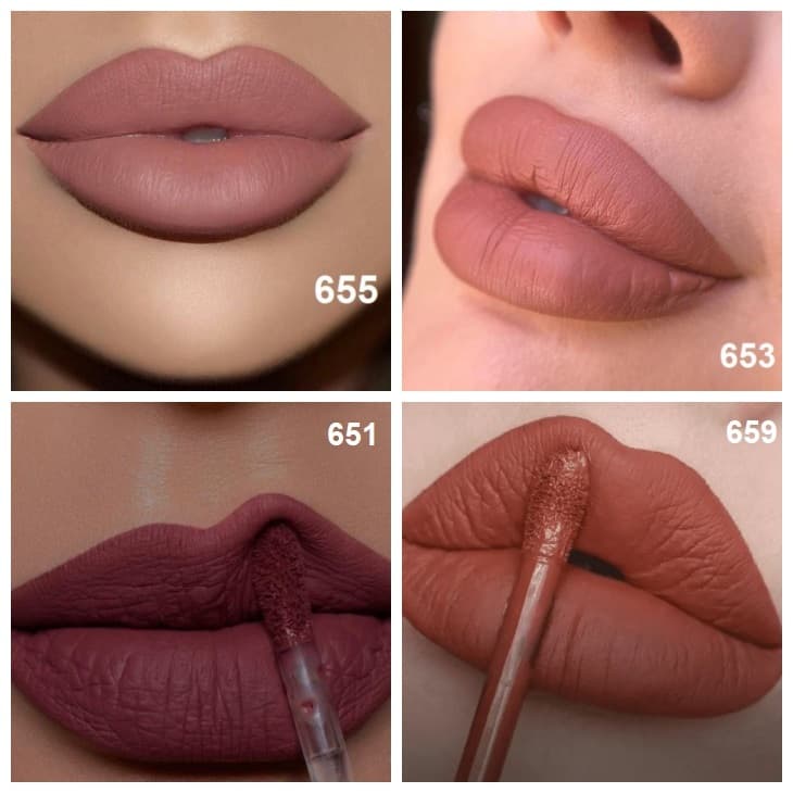 Batom Líquido Matte Max Love Longa Duração Matte Vinho Vermelho Marrom Nude Bordô Terroso Escolha os Tons