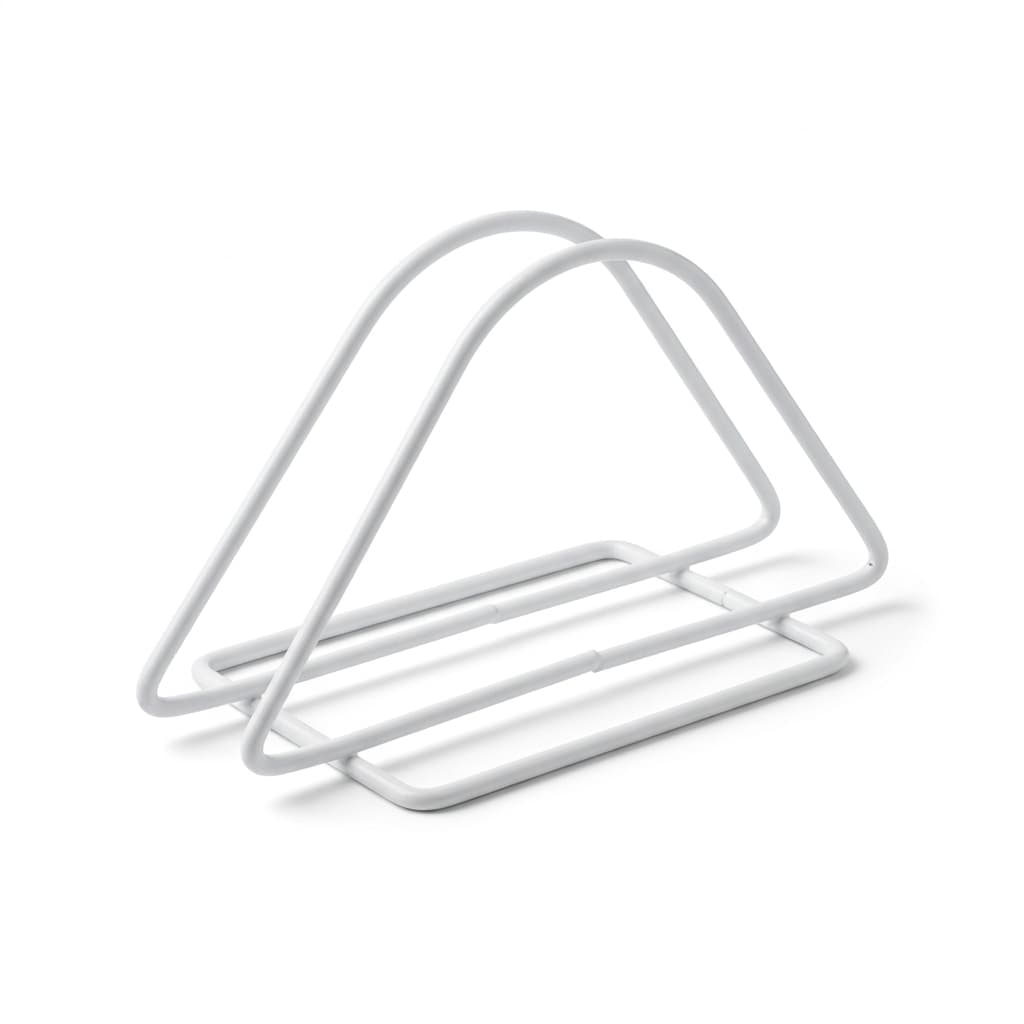 Suporte Guardanapo Mesa Porta Guardanapos Metal Branco Organizador Cozinha Moderna