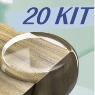 kit Protetores De Quina Silicone Redondo Para Crianças E Bebes Proteção Promoção